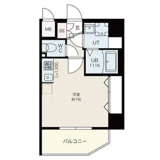 アコード中之島【11階】の間取り