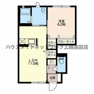 ティザンヌ【1階】の間取り