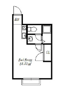 ベルハイツ蘇我【2階】の間取り
