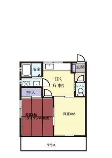 メゾニティあいむ【1階】の間取り