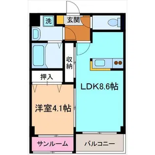 エタンセル【3階】の間取り
