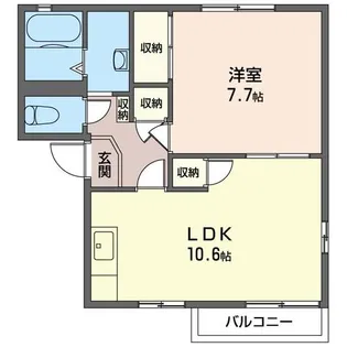 SHM 第2 サンハイツ田中 A【1階】の間取り