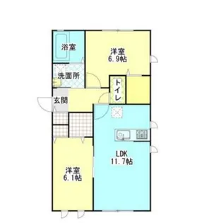 べゾンダハイムI【1階】の間取り