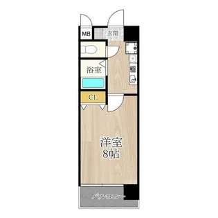 新梅田プライム【8階】の間取り