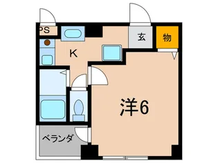 シャトレ六甲【1階】の間取り