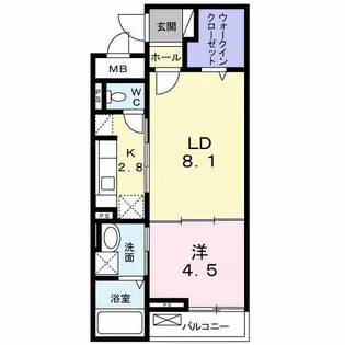 アリエス 一番館【2階】の間取り