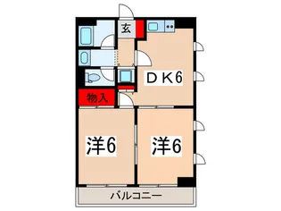 シャルム沢井【1階】の間取り