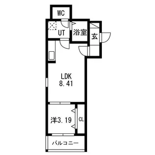F+style東大阪市本庄2号館【1階】の間取り