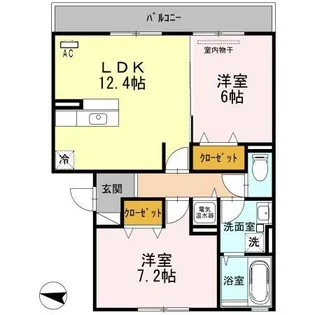 ロイヤルガーデン木場【2階】の間取り