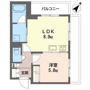 ドルフアルジョン【3階】の間取り