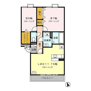 ガーデンコート21【3階】の間取り