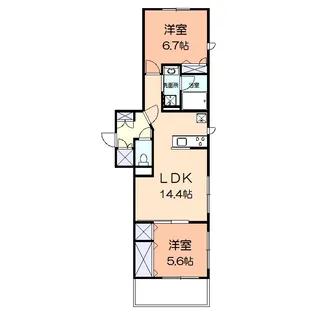 La Luce美しが丘【1階】の間取り