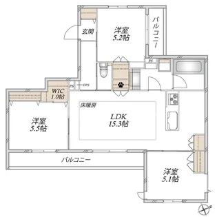 Sun Zem【2階】の間取り