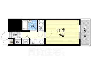 パラッツォフォルトゥーナ【4階】の間取り