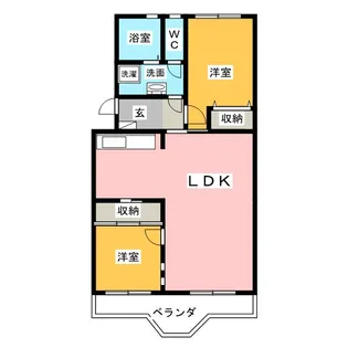 アルカディアマンション【2階】の間取り