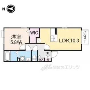 ラフィーネメゾン【2階】の間取り