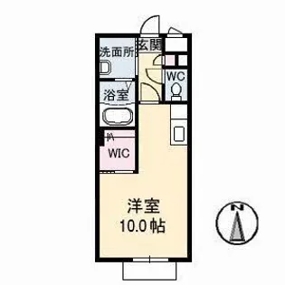フレール山北【1階】の間取り