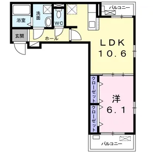 ラシュレ【3階】の間取り