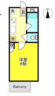 コーポカドタ【1階】の間取り