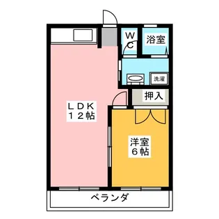 ラフィネ鵜方【3階】の間取り