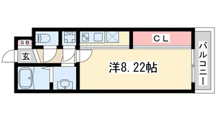 フォレステージュ江坂公園【4階】の間取り