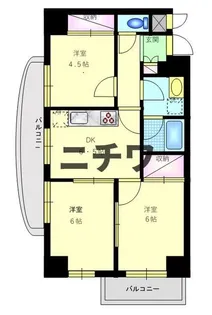 グランドコート大森北【6階】の間取り