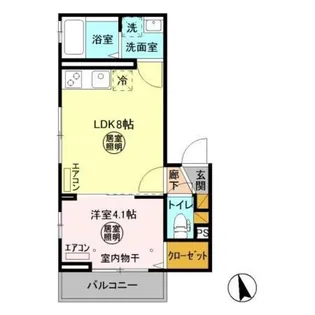 ベラーノ津田沼【3階】の間取り