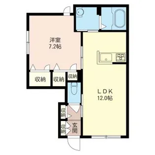 メゾンルミエール【1階】の間取り
