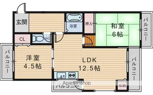 グランベガ緑地公園【2階】の間取り