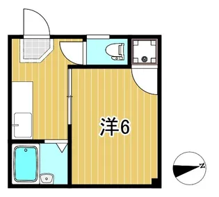 ハイツR&Y大みかB【2階】の間取り