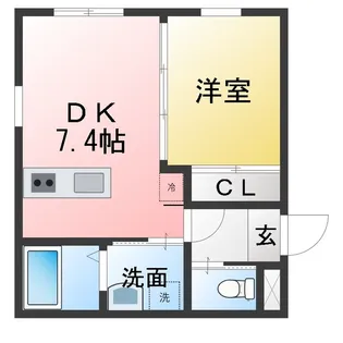 ベネフィス観音町【2階】の間取り