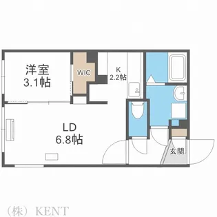 Riz発寒【1階】の間取り