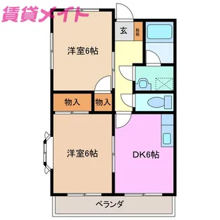 メゾンリビエル【3階】の間取り