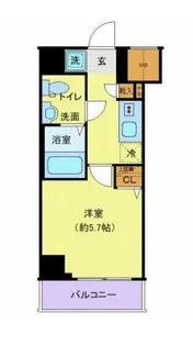 クレヴィスタ大井町【4階】の間取り