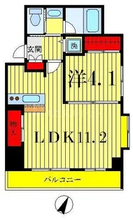 Grandeur綾瀬【4階】の間取り