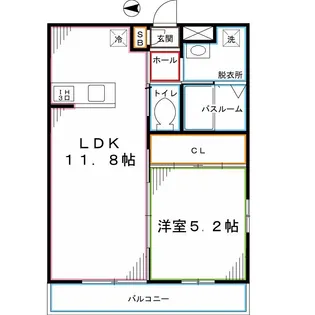 リブリ・ルミエイト【2階】の間取り