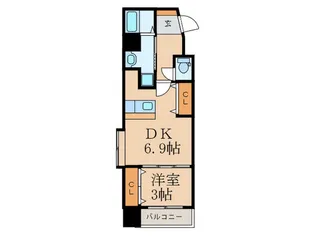 アルゴヴィラージュ浅生II【9階】の間取り