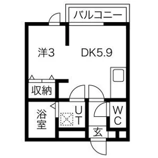 メリディアン岩沼弐番館【3階】の間取り