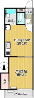 マリンハイツ【2階】の間取り