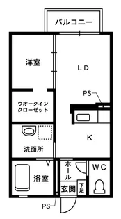 ブランコムネージュ【1階】の間取り