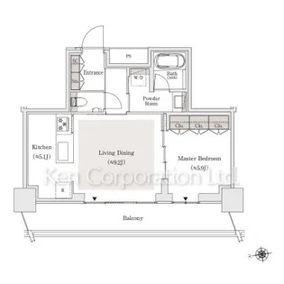 OIMACHI TRACKS RESIDENCE【23階】の間取り
