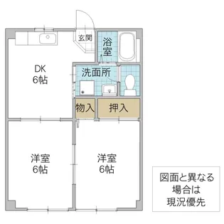 コーポラス丸善【1階】の間取り