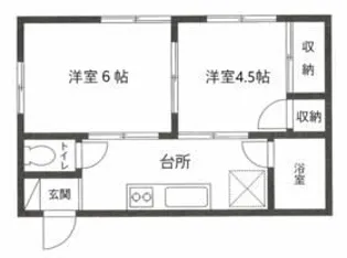 シャンポール今泉【1階】の間取り