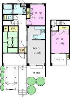 あさかヴィレッジ スクエア棟の間取り