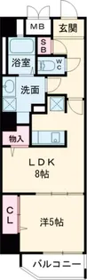 TASUKI RICHESSE 新宿山吹町【4階】の間取り