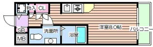 エスリード御堂筋梅田【4階】の間取り