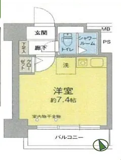 アルス中目黒【9階】の間取り
