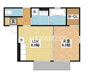 まなび野八番館【2階】の間取り