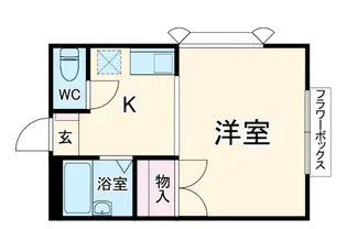 ルーミィ中平【2階】の間取り