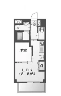 ラ・ベルメール【2階】の間取り